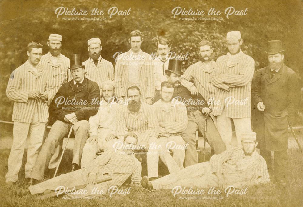 Buxton Cricket Club c 1878. Unofficial party of Australian cricketers