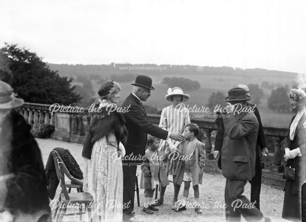 Tenants reception at the wedding of Lady Rachel Cavendish, Chatsworth,1923
