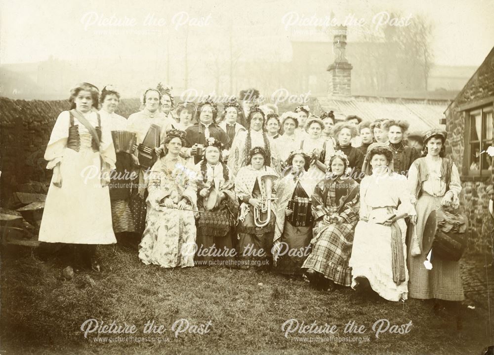 Primitive Methodist Ladies Band, Hayfield, 1930s