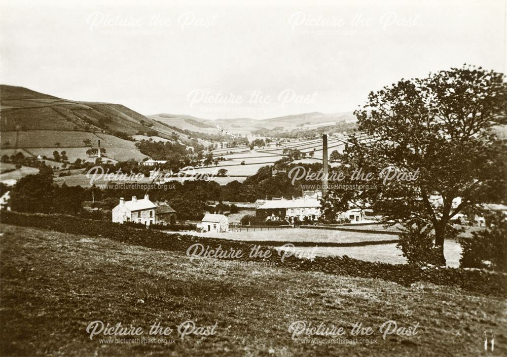 View of Bank Vale Mill, Hayfield, 1920s