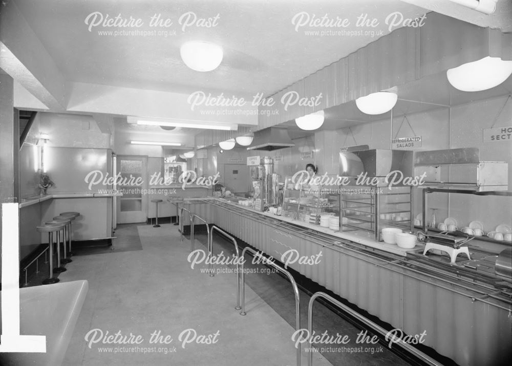 Interior of Ice-cream parlour, Spring Gardens, Buxton                                               