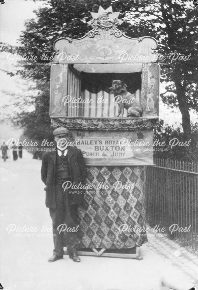 Baileys Royal Punch and Judy Show, Broad Walk, Buxton, c 1900