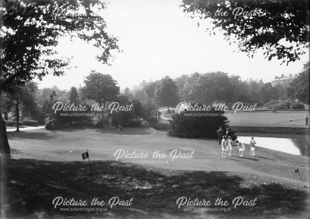 Putting Green, Pavilion Gardens, Buxton, 1930s                                                      