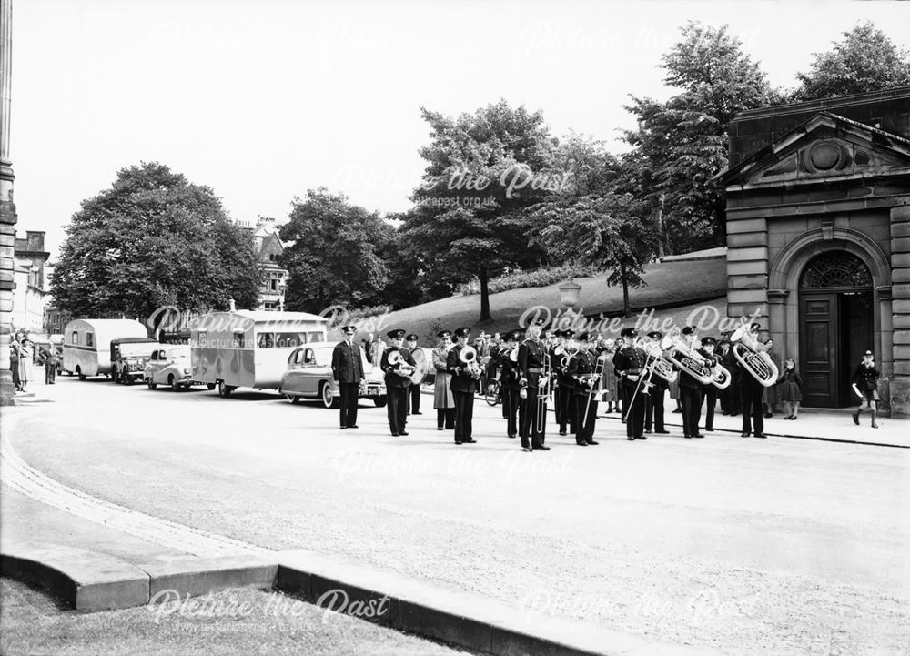 The Crescent and the Pump Room, Buxton, c 1955