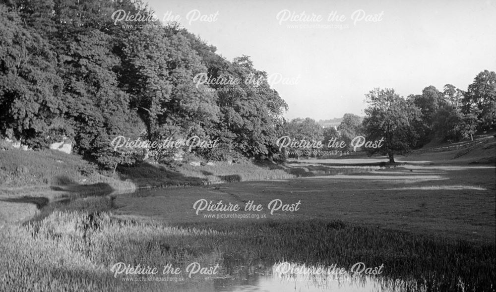 The River Lathkill, Below the Bridge, c 1930s