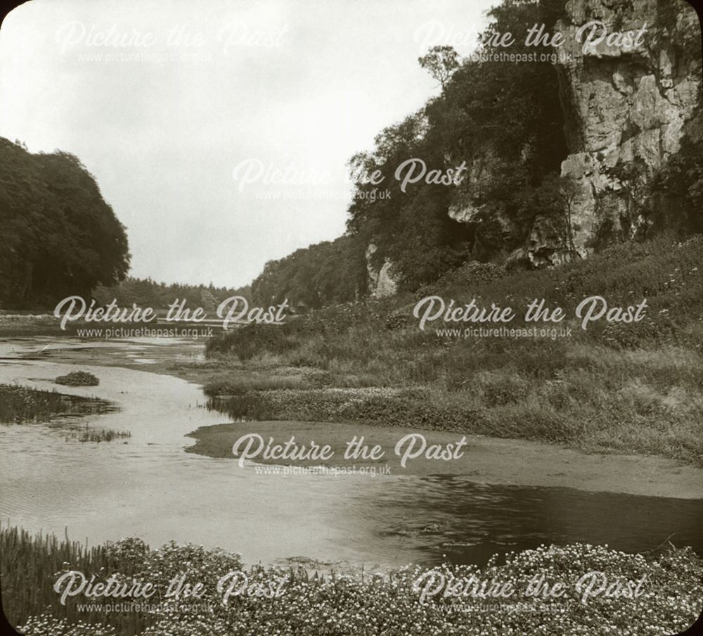 East end of Creswell Crags, c 1874