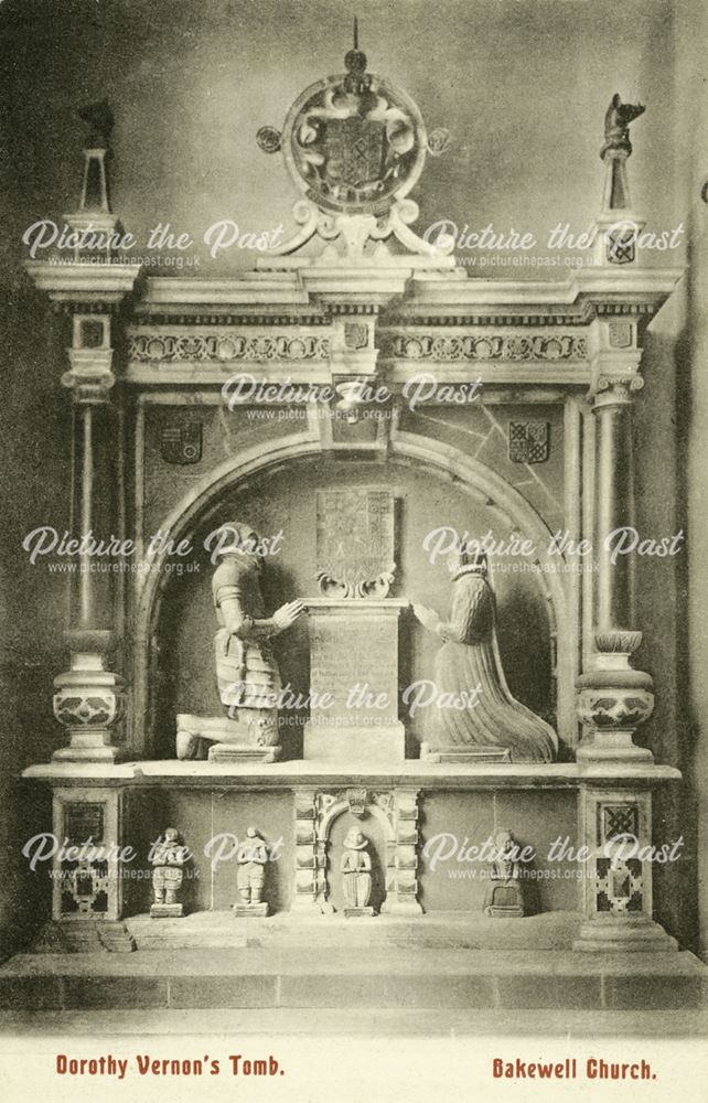 Dorothy Vernon's Tomb, All Saints Church, Bakewell, c 1906