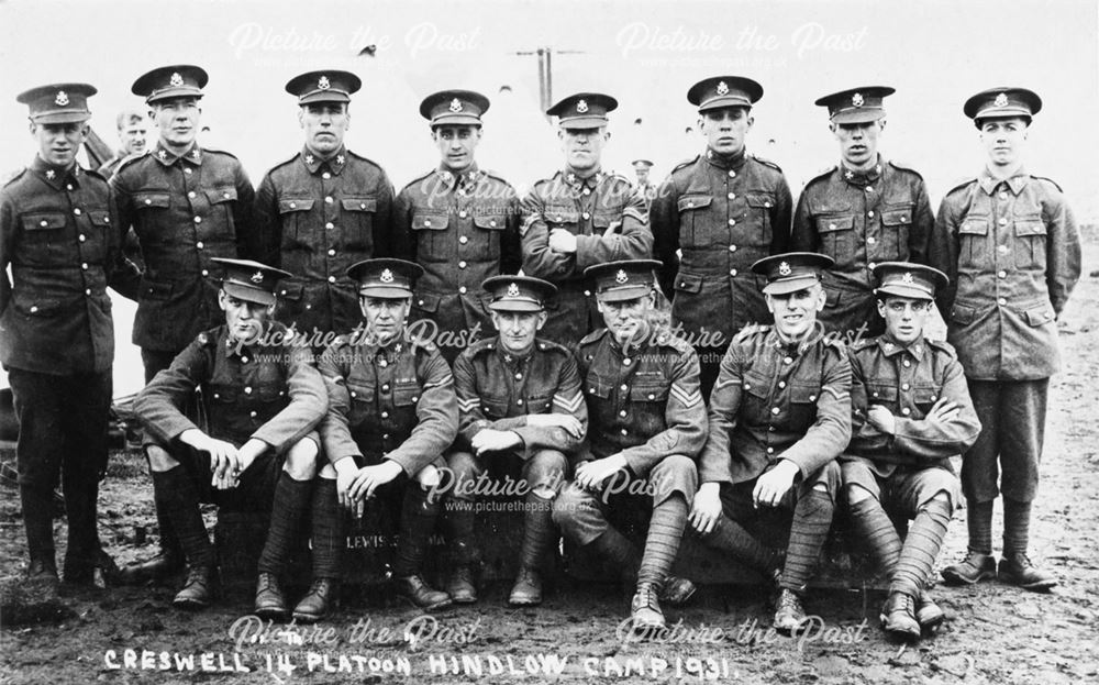 Creswell 14th Platoon, Hindlow Camp, near Buxton, 1931