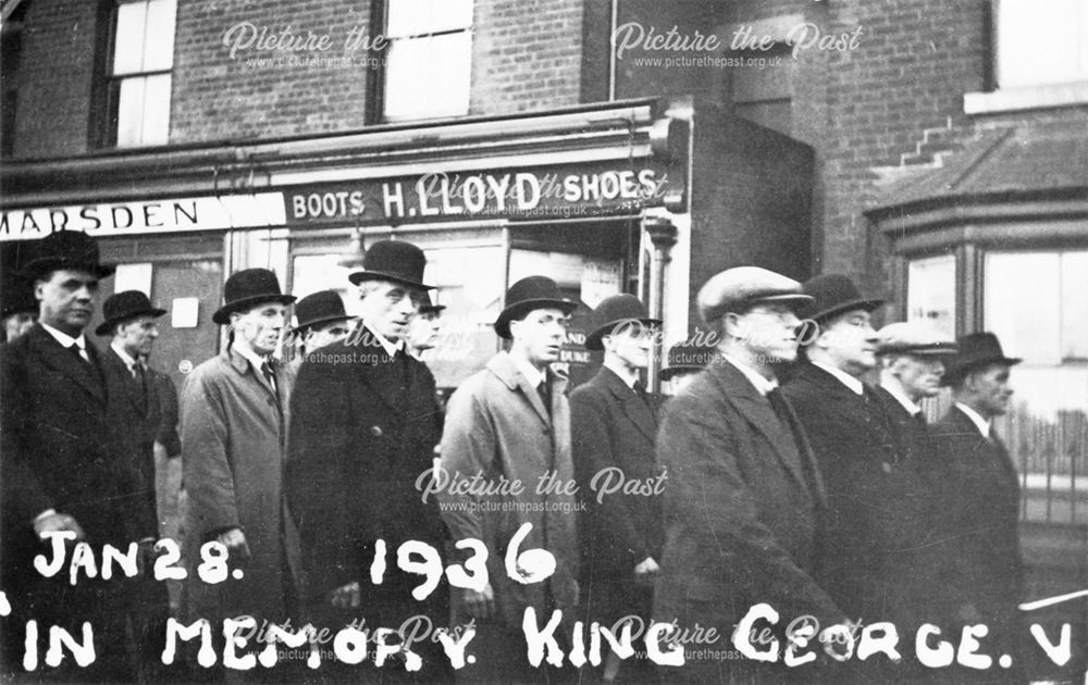 A procession in memory of King George V