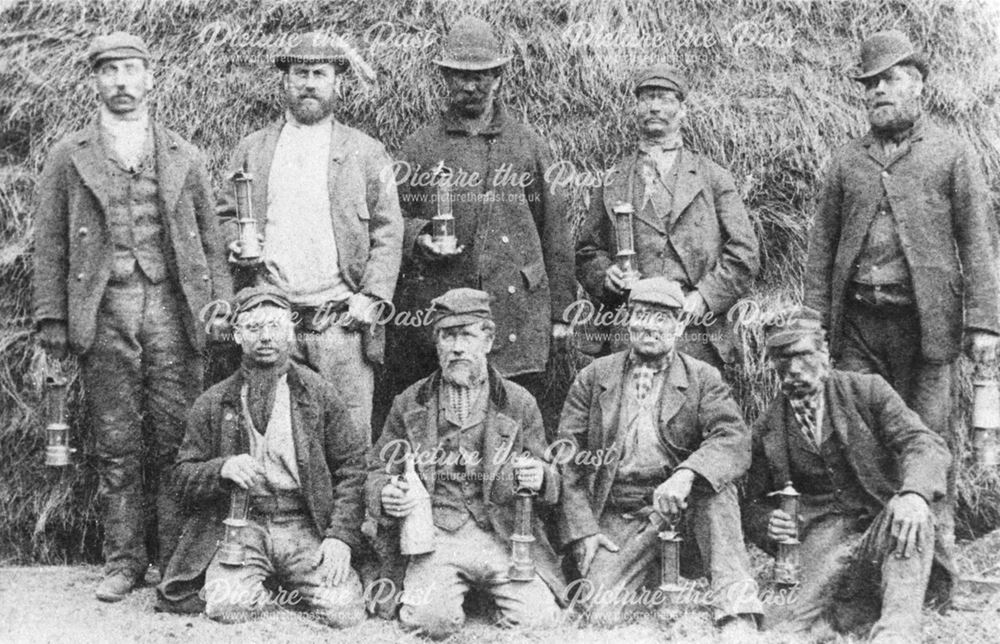 Group of Miners in the pit yard