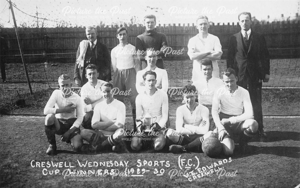 Creswell Wednesday Sports Football Club, Huts Football ground, 1929-30