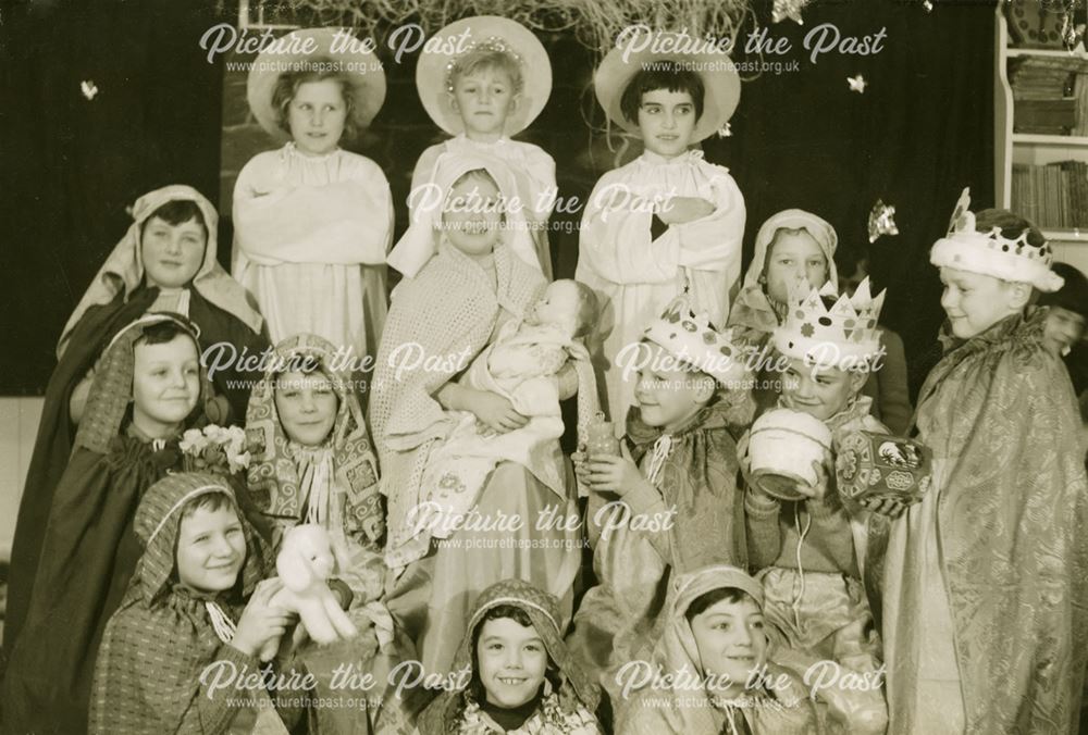 Children perform a Nativity Play, Shirebrook