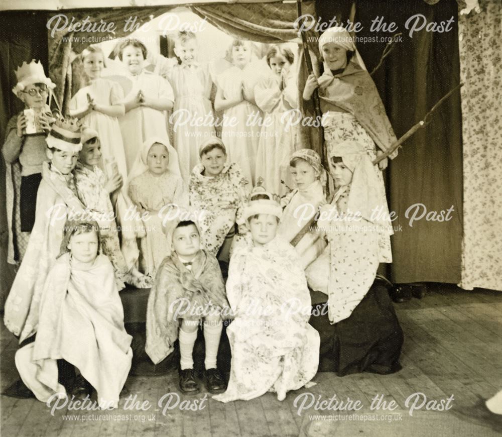 Children perform a Nativity Play, Shirebrook