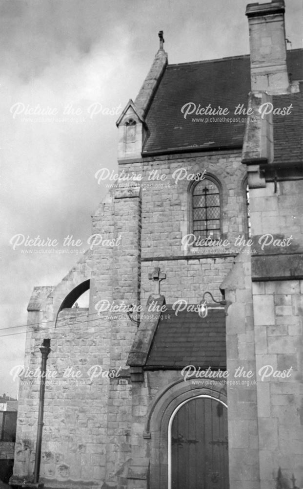 Buttressed end of Holy Trinity Church, Shirebrook