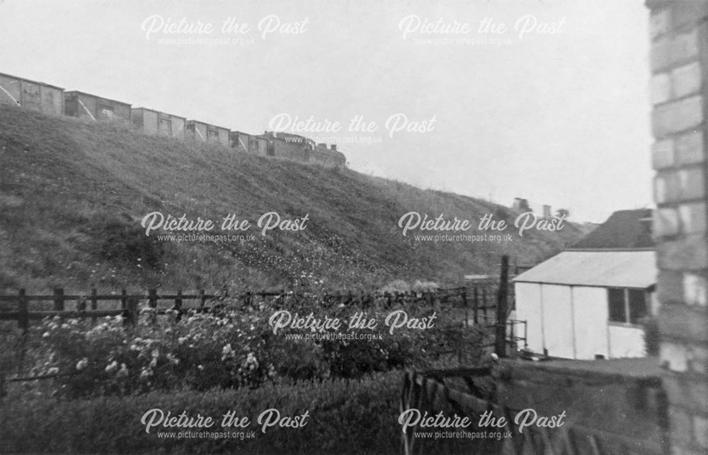 'Last train on the [dismantled railway line]', Shirebrook, 1960s