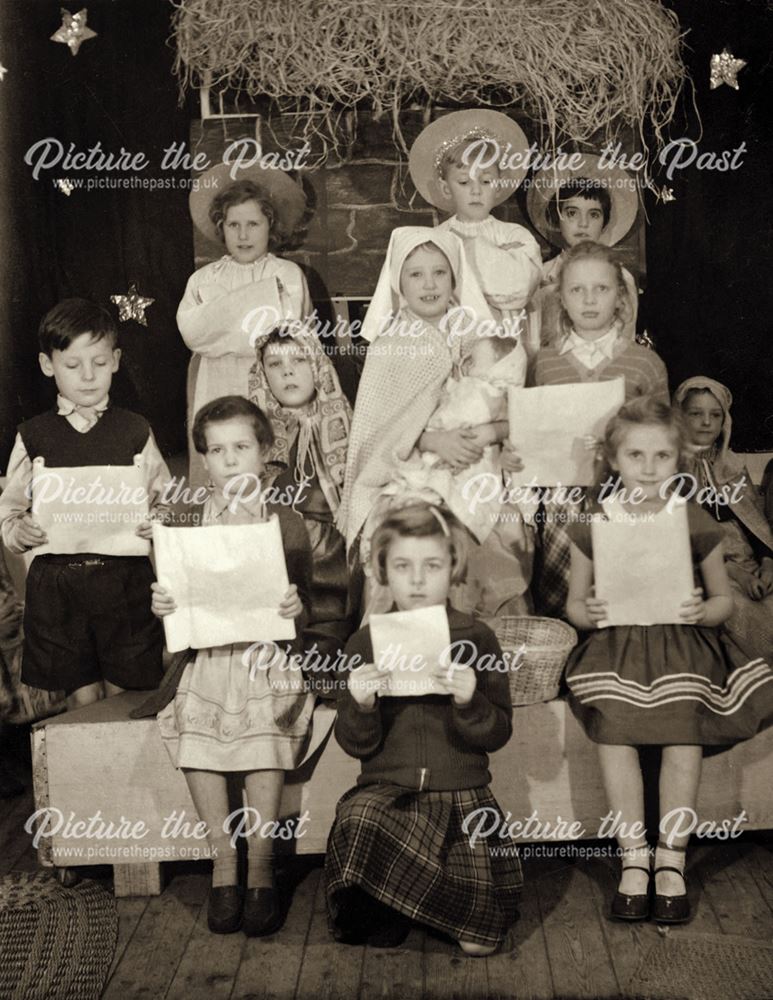 Children perform a Nativity Play, Shirebrook