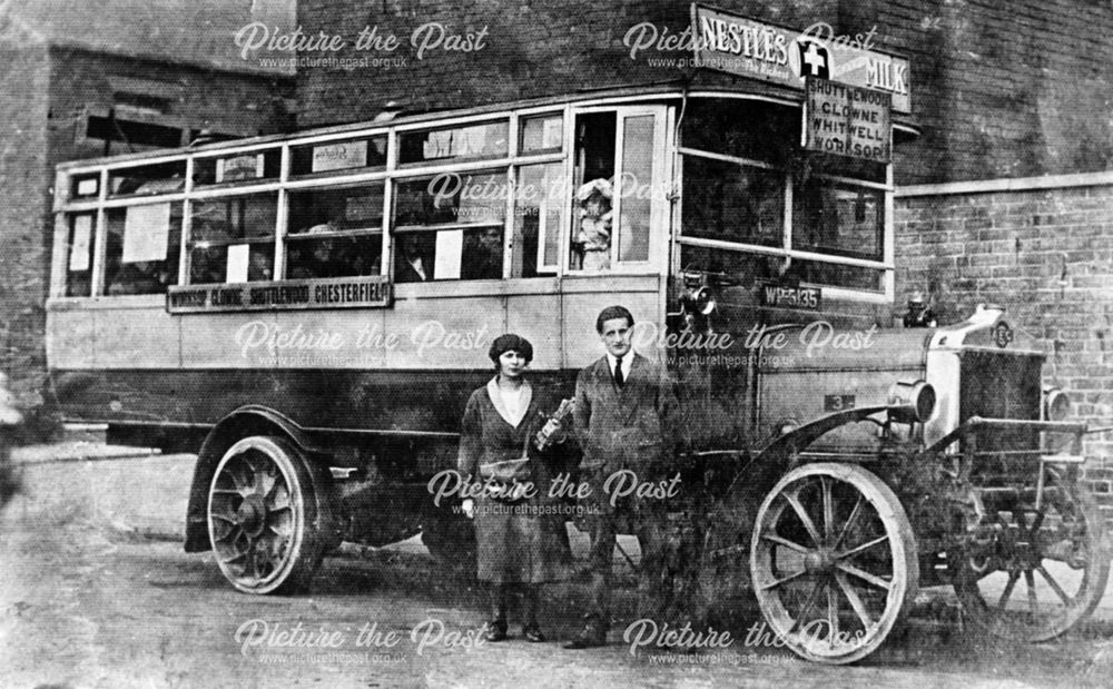 Underwoods Bus Service, Whitwell, c 1919