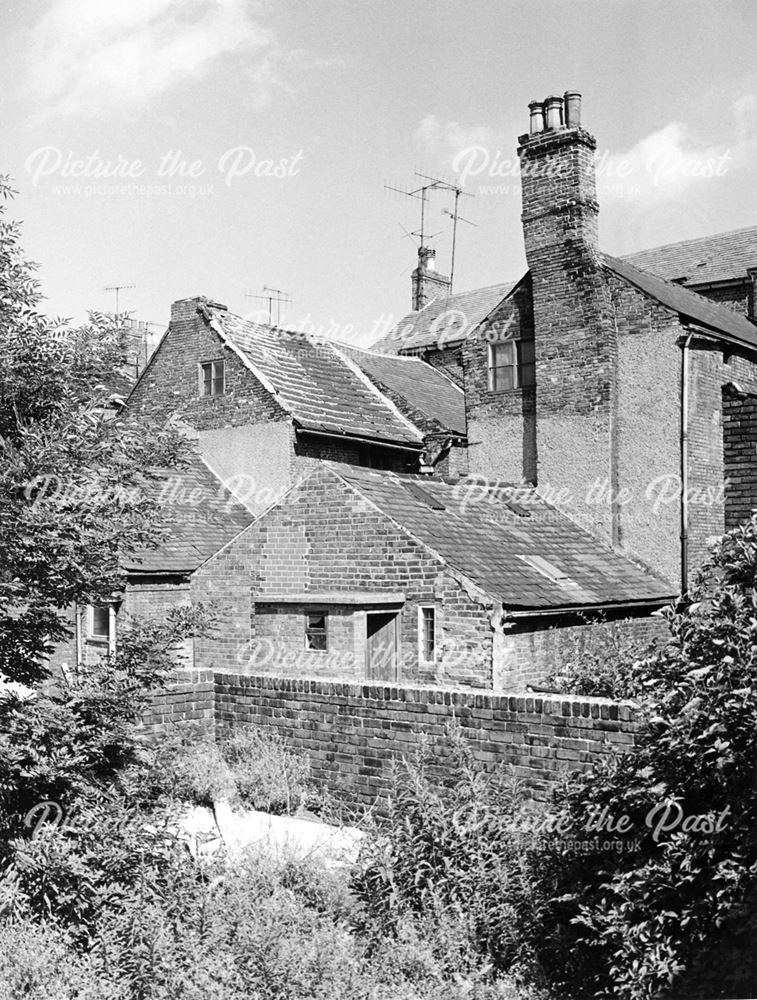 Rear view of buildings on Low Pavement before redevelopment