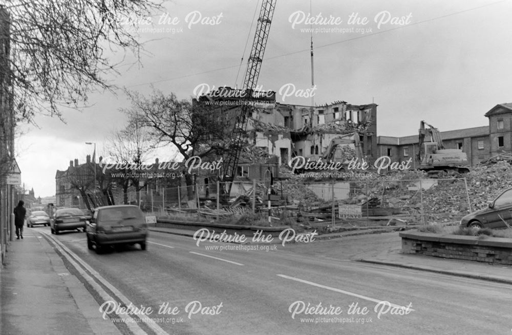 Scarsdale Hospital during demolition