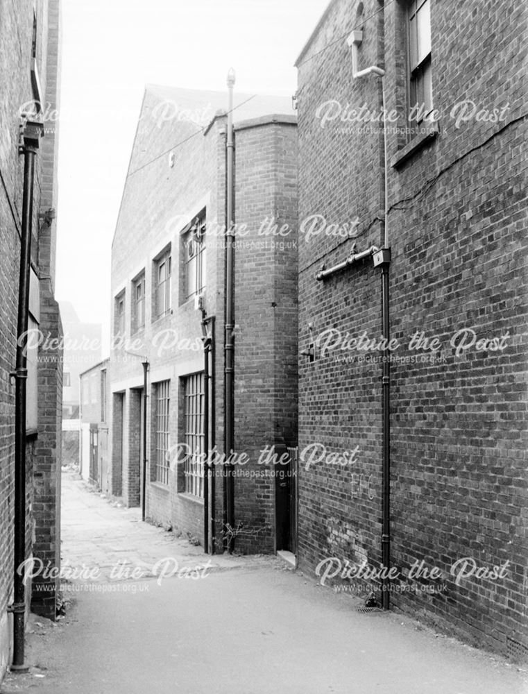 Buildings at the back of the south side of Vicar Lane