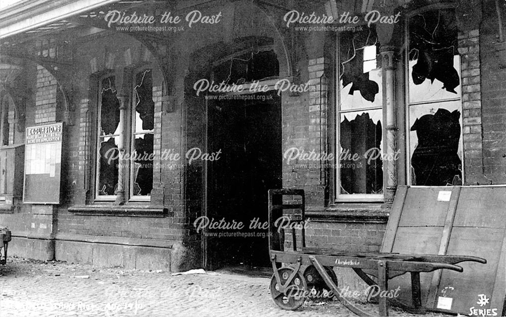 Midland Railway Station after strike riot