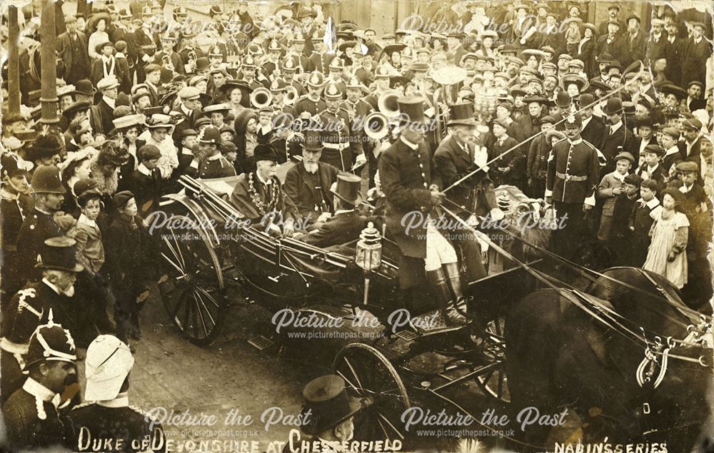 The 9th Duke of Devonshire at Chesterfield, 1906