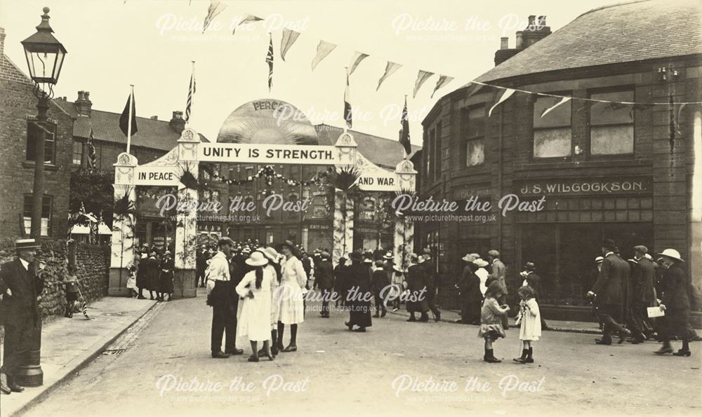 Armistice Celebration Arch at the end of World War 1