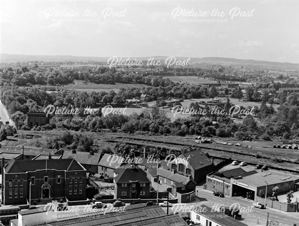 View from the Market Hall over Queens Park