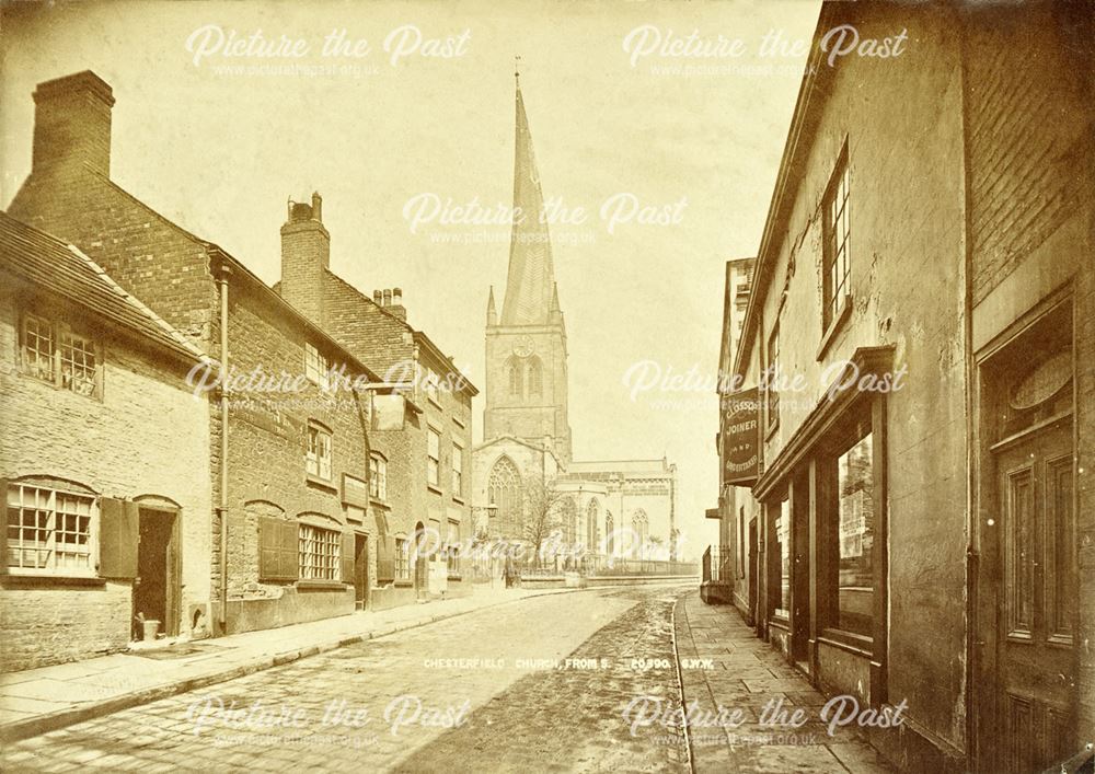 St Mary's Gate and St Mary's and All Saints' Church - looking north