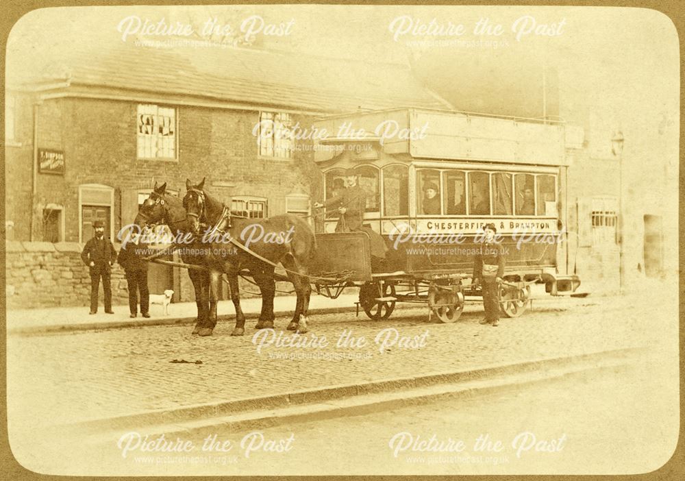 Horse-drawn tram c 1890's