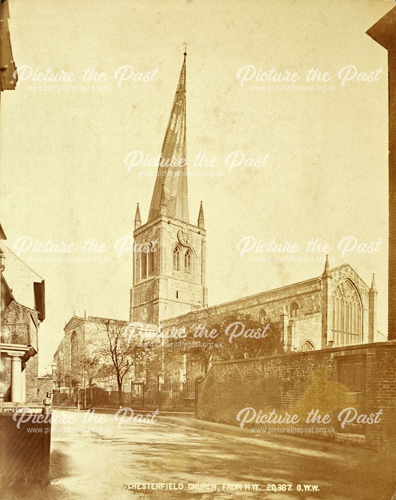 St Mary's and All Saints' - Chesterfield Parish Church from the NW