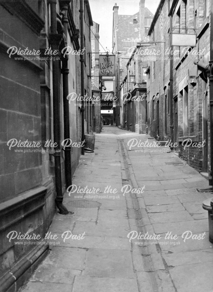 The Shambles and The Royal Oak public house c 1920