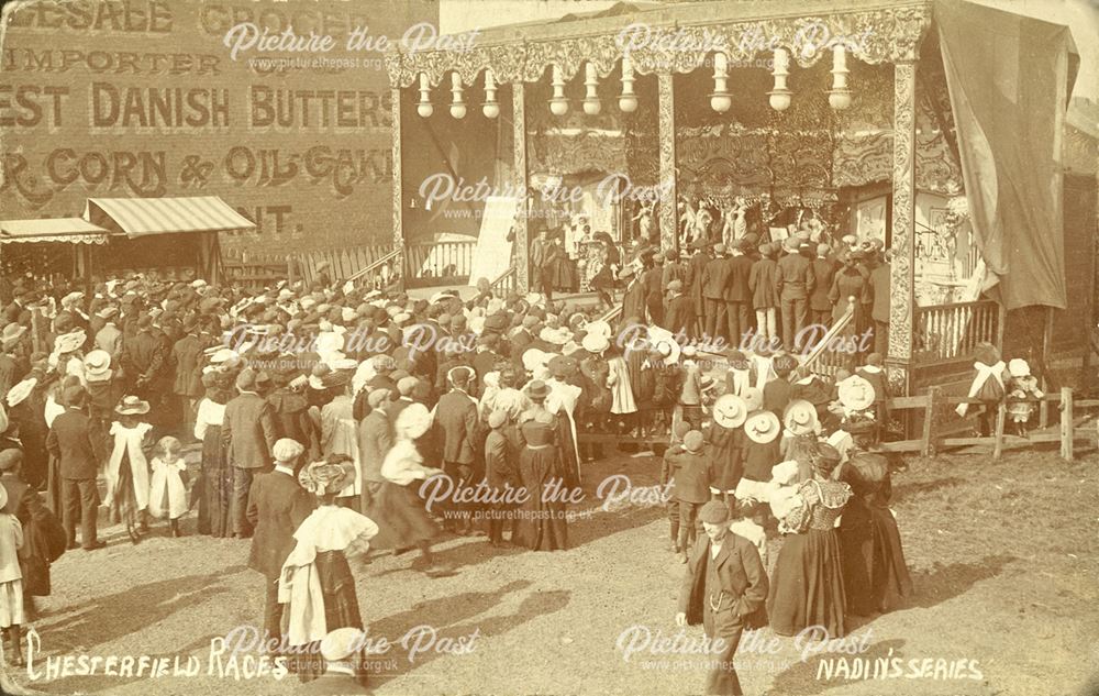 Proctor's Bioscope sideshow at Chesterfield Races