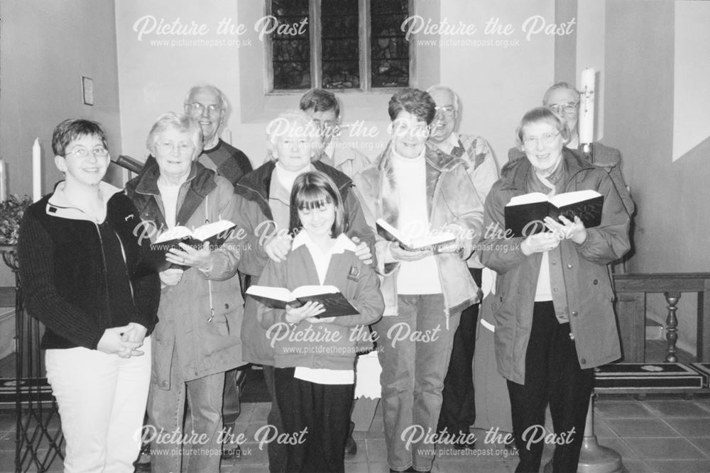 Choir Practice at Brimington Parish Church, 2004