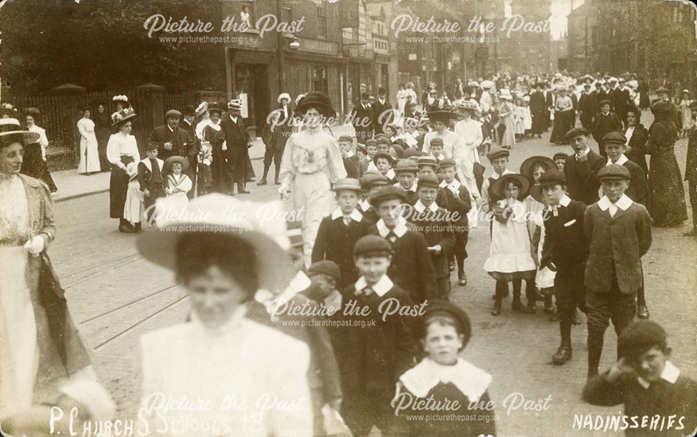 Parish Church Sunday Schools Procession c 1910