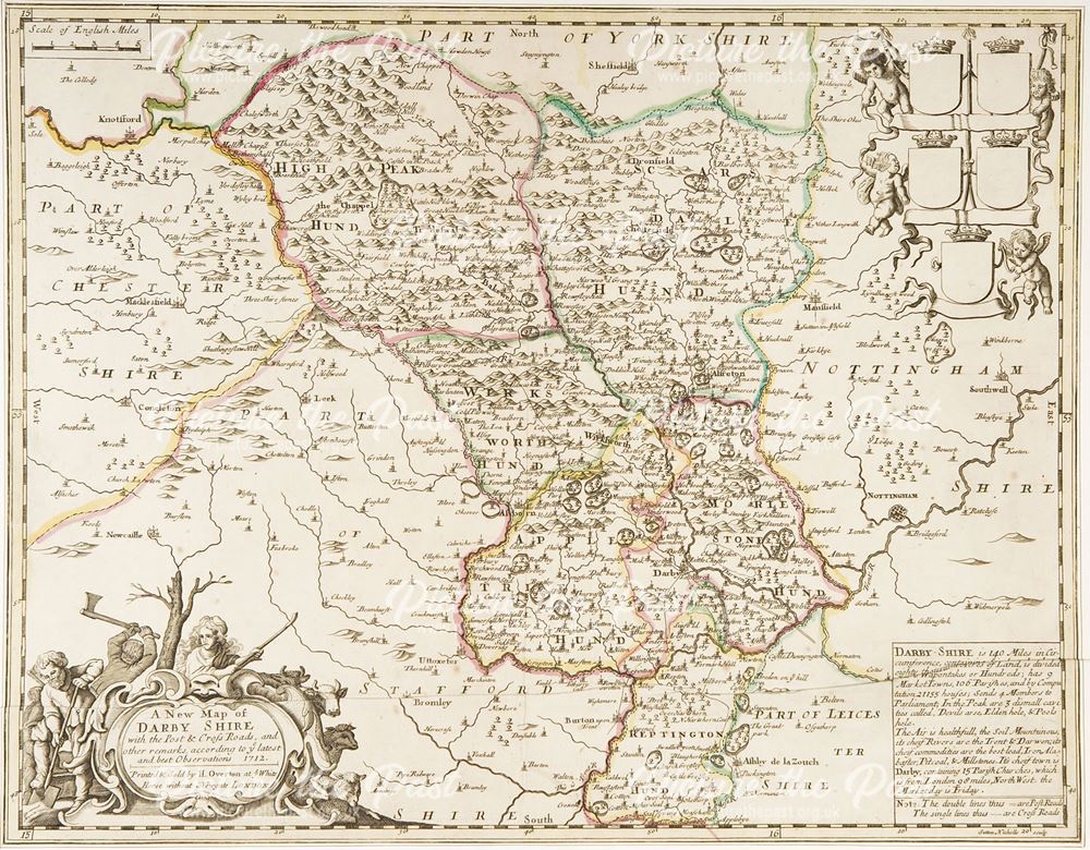 'A New Map of Darbyshire', 1712