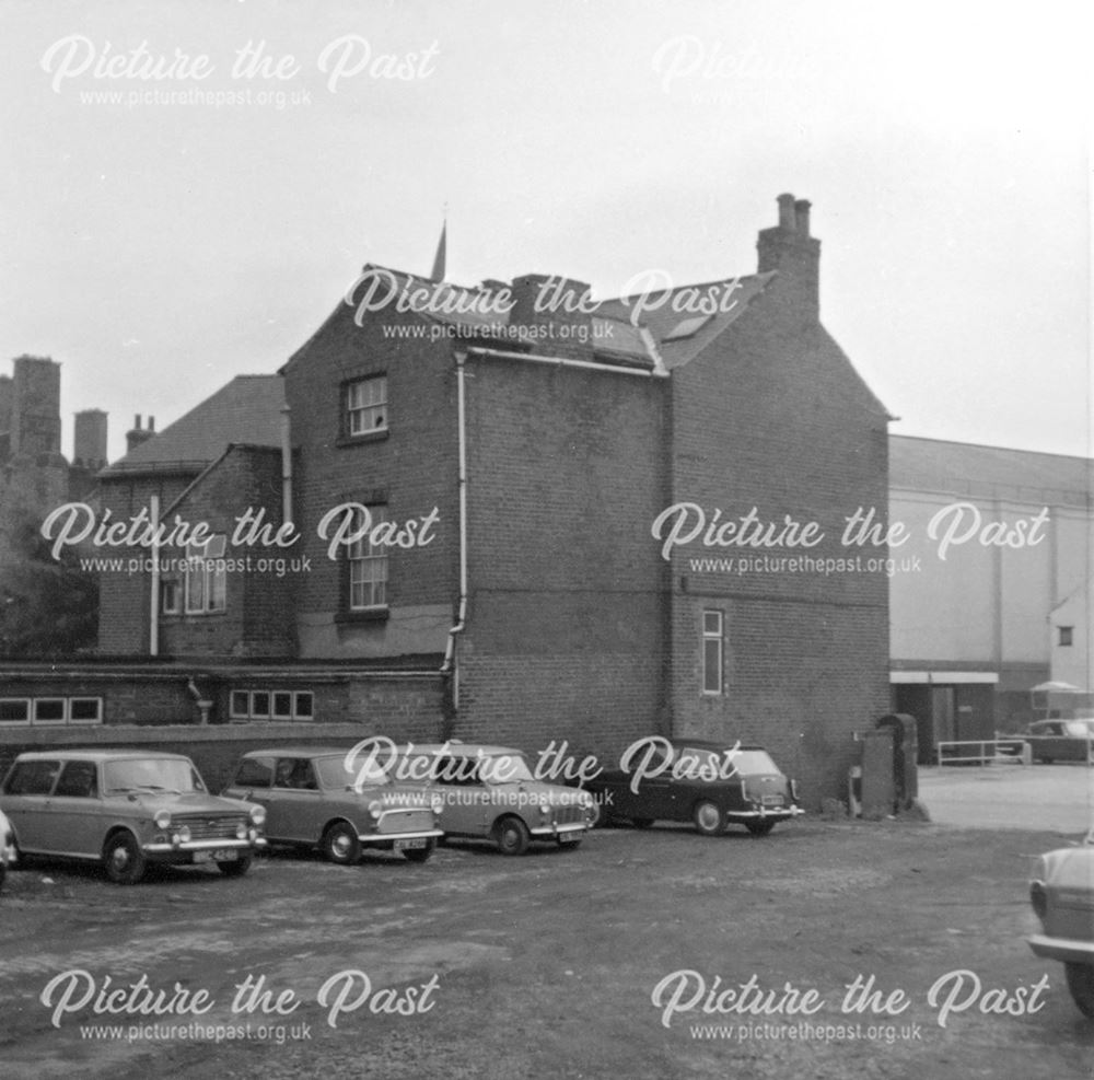 Rear of Nos 15-17, Saltergate, Chesterfield, 1974