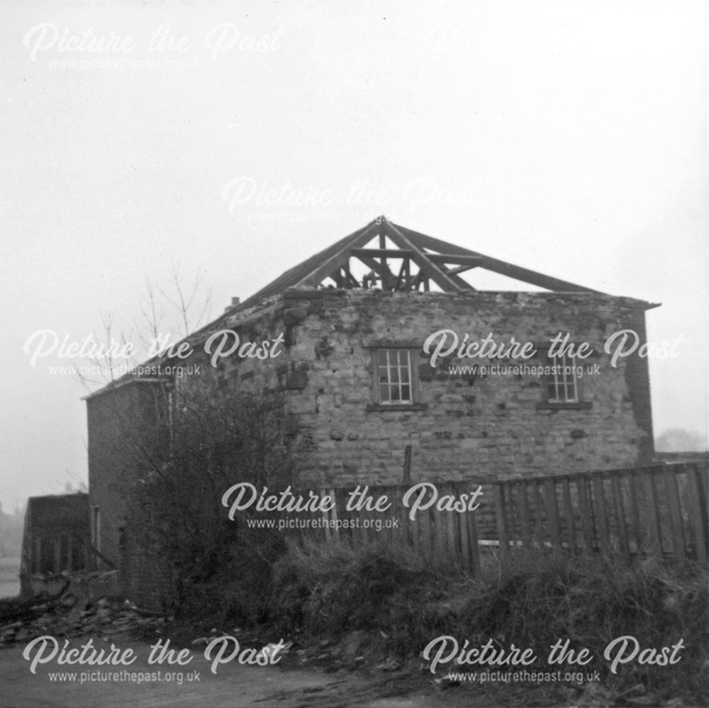 Demolition of friends meeting house, Saltergate, Chesterfield, 1974