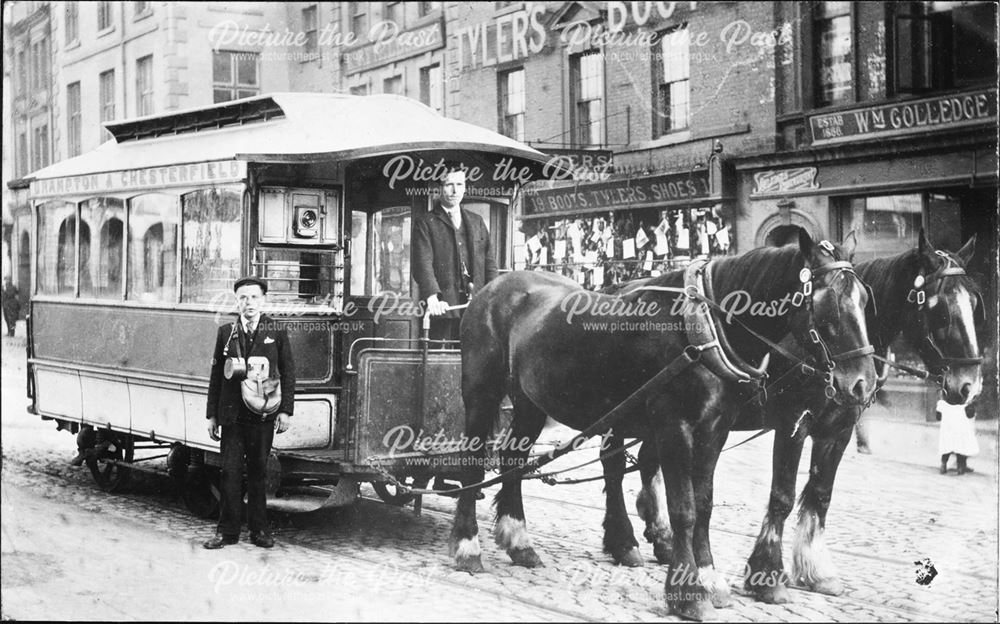 Tram Car 8, Low Pavement, Chesterfield, c 1900