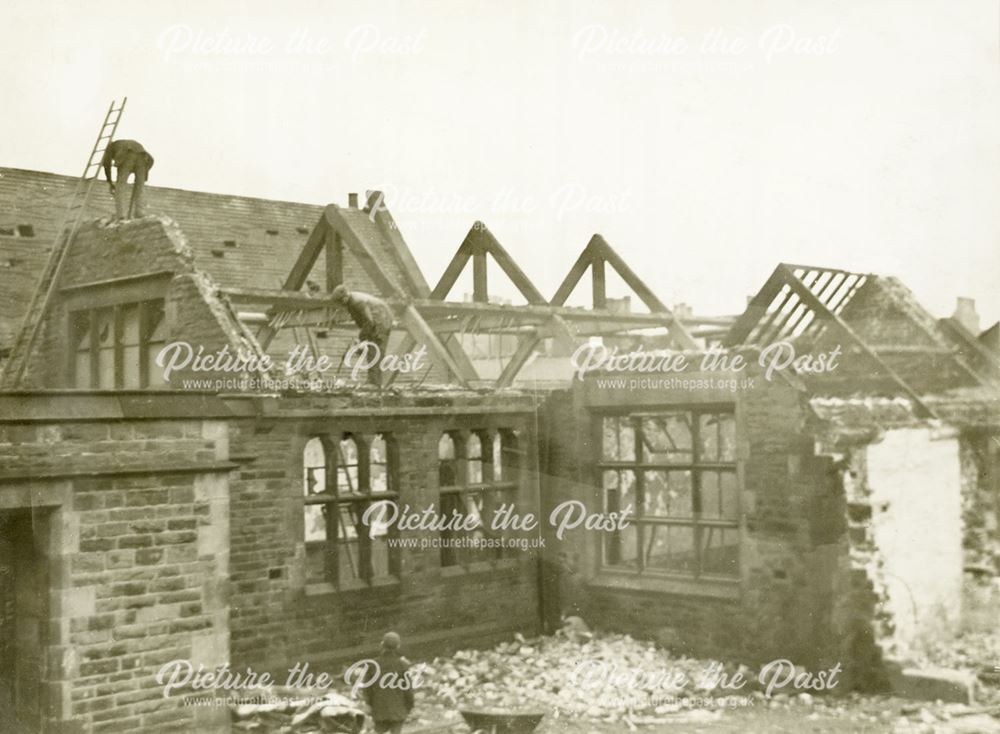 Victoria Schools' Demolition, Chesterfield, 1934