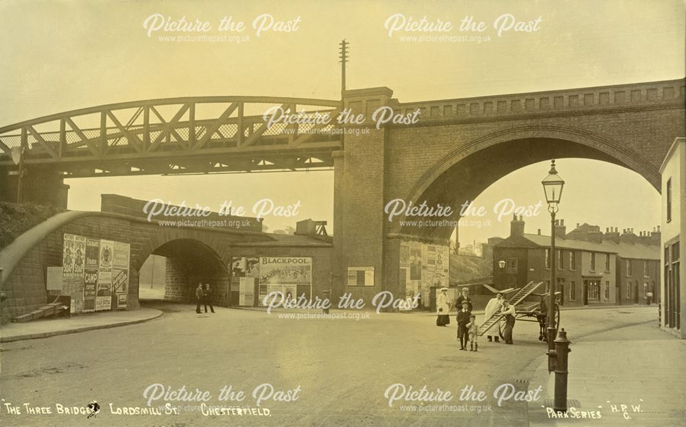 The Three Bridges, Chesterfield, c 1920s