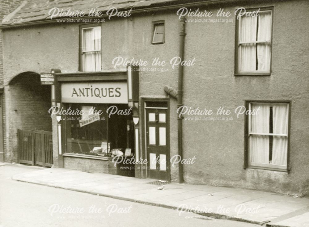 Antiques Shop on Beetwell Street, Chesterfield, c 1930s