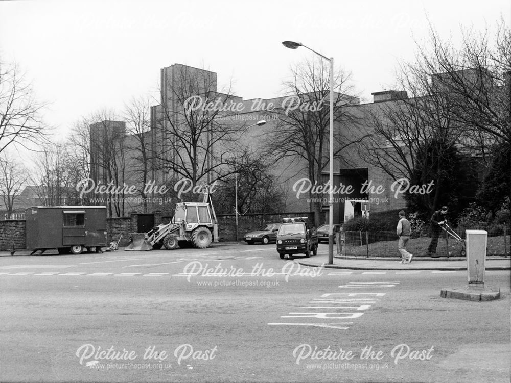 Rear of Woolworth's Building from Church Way, Chesterfield, 1989