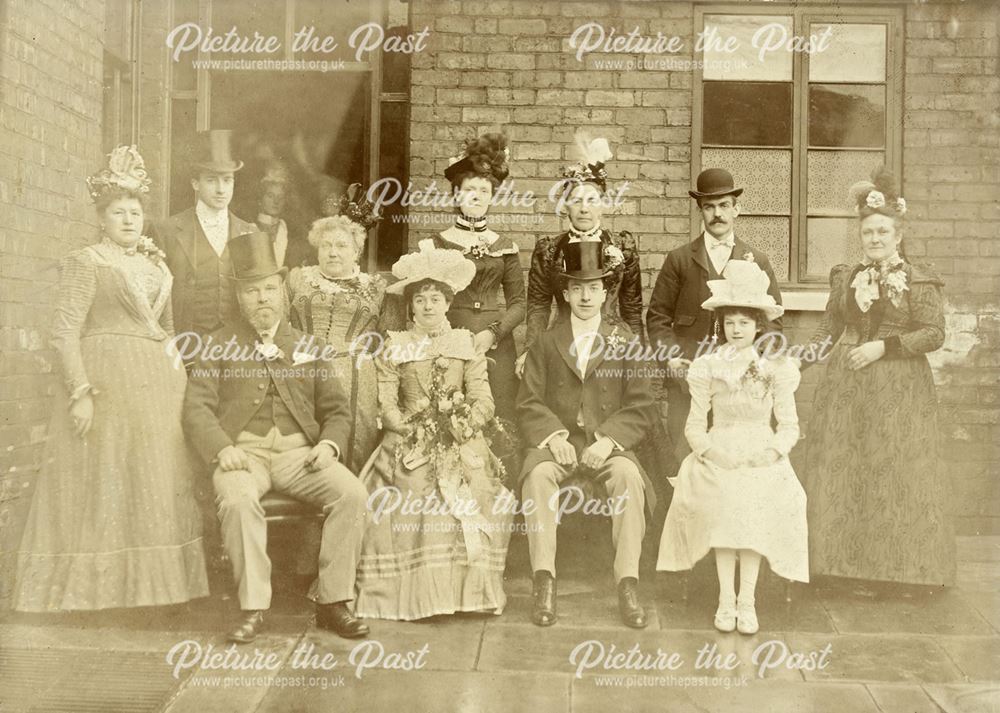 A Brampton wedding, Chesterfield, c 1900