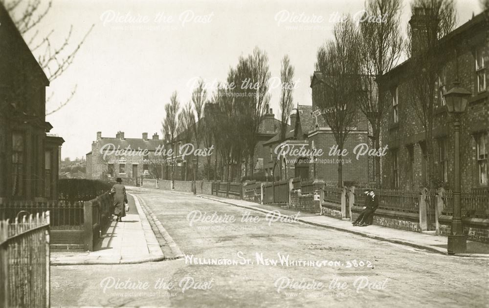 Wellington Street, New Whittington, Chesterfield, c 1910-20