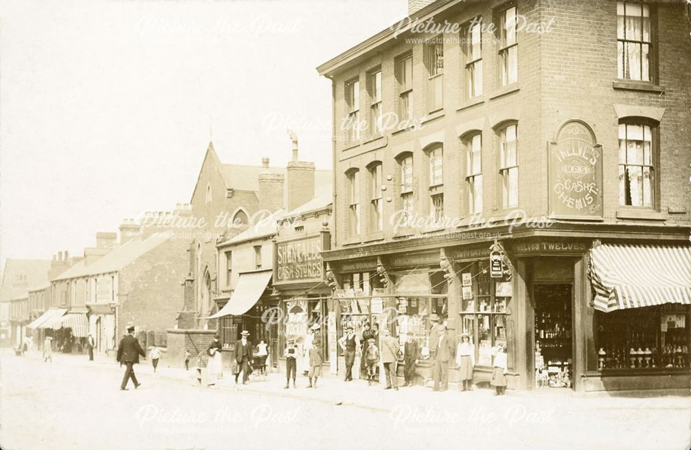 Sheffield Road, Whittington Moor, Chesterfield, c 1900