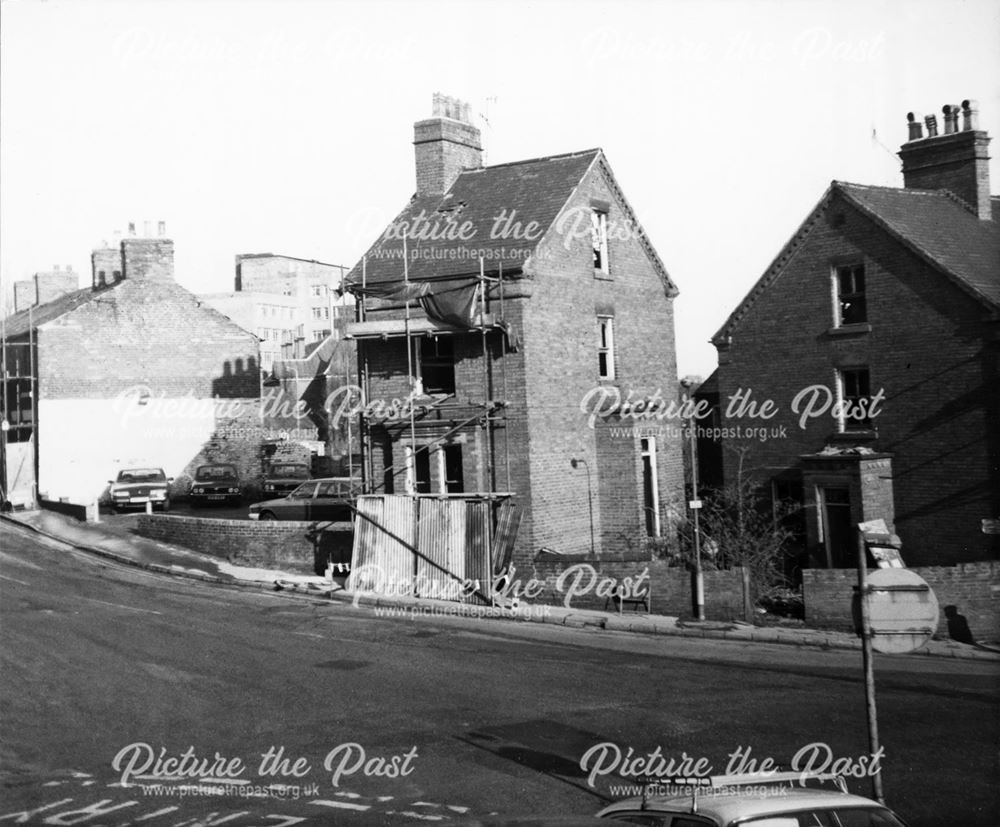 Demolition of 40 Durrant Road, Chesterfield, 1982