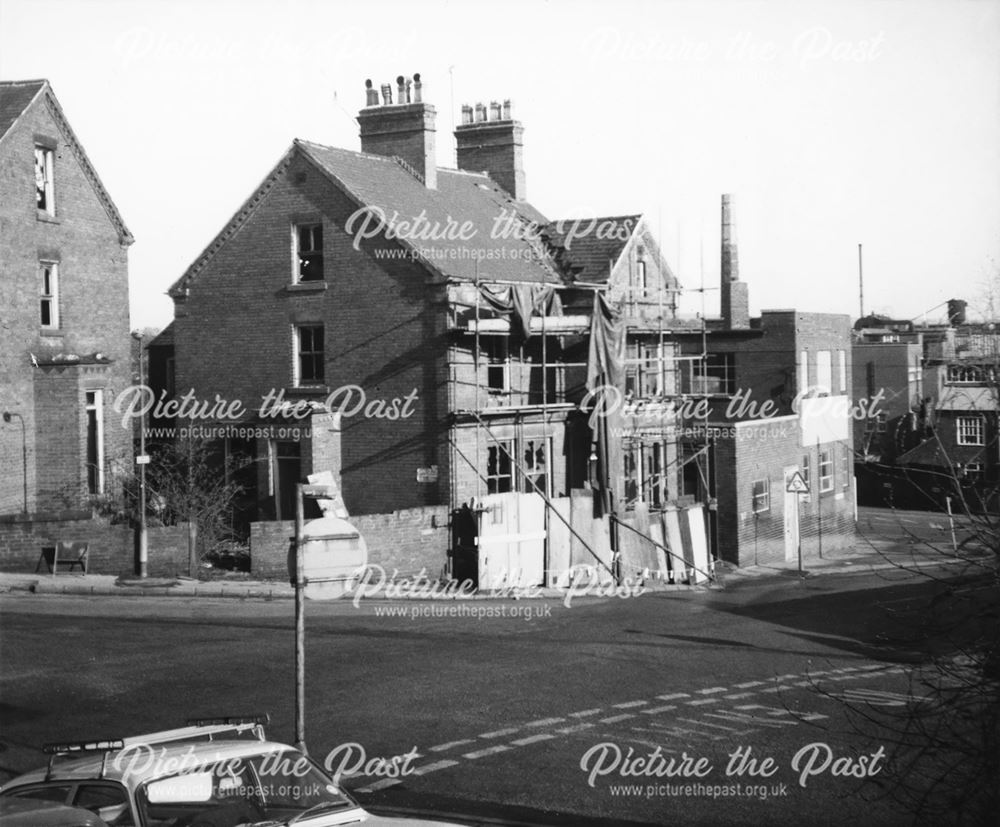 Demolition of Houses on Tapton Lane, Chesterfield, 1982