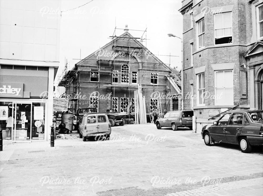 Construction of Revenues Hall, New Square, Chesterfield, 1989