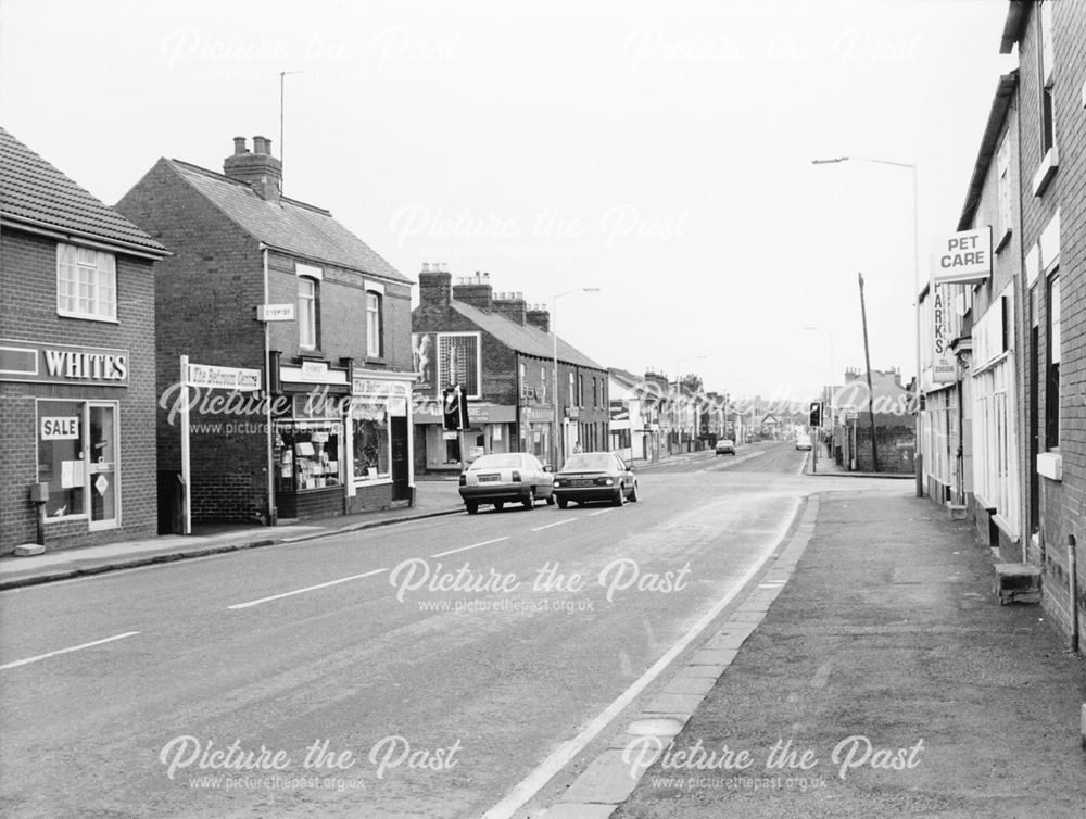 Junction of Chatsworth Road, Walton Road and Old Hall Road, Chesterfield, 1989